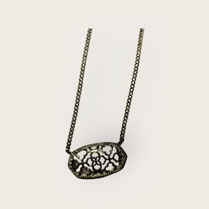 Kendra Scott Dichroic Delaney gold necklace